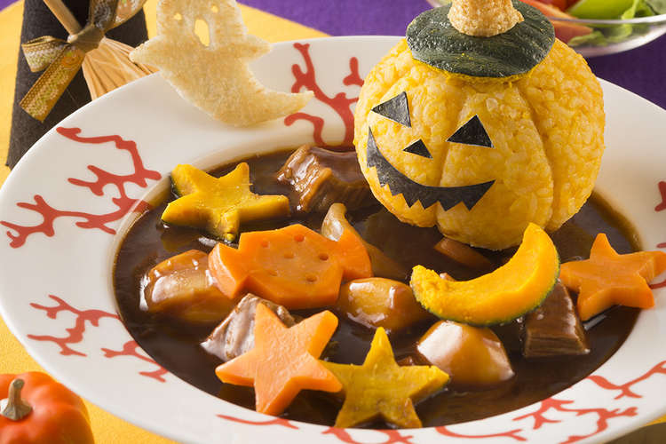 ハロウィーンパンプキンのビーフシチュー レシピ 作り方 By ハウス食品株式会社 クックパッド