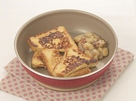 フレンチトースト 焼きバナナ添え