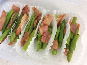 冷凍作りおき★弁当にアスパラベーコン炒め