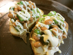 おくら納豆ネバネバ和風ポテベジ 簡単だよ