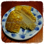 キレイに食べれる♪とうもろこしのカット法の写真