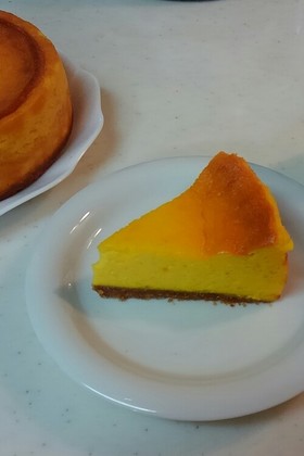 簡単・濃厚☆かぼちゃのチーズケーキ