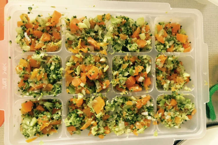 離乳食中期 後期 野菜冷凍ストック レシピ 作り方 By Mmpow クックパッド 簡単おいしいみんなのレシピが366万品