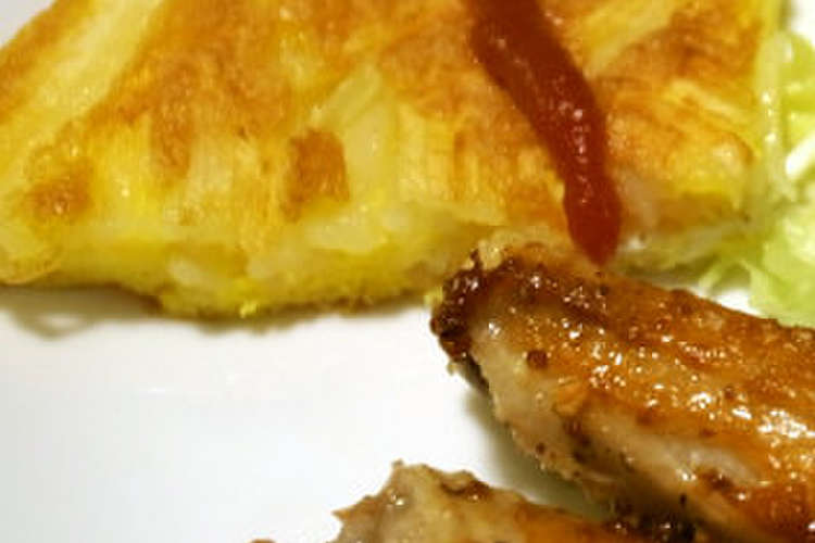 玉子2個で4人分 千切りポテトのオムレツ レシピ 作り方 By クックdad クックパッド 簡単おいしいみんなのレシピが352万品