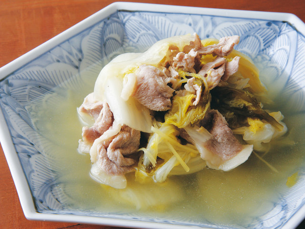 白菜と豚肉の簡単煮物