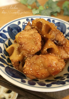 簡単にもう一品☆鶏と蓮根の甘酢炒め煮
