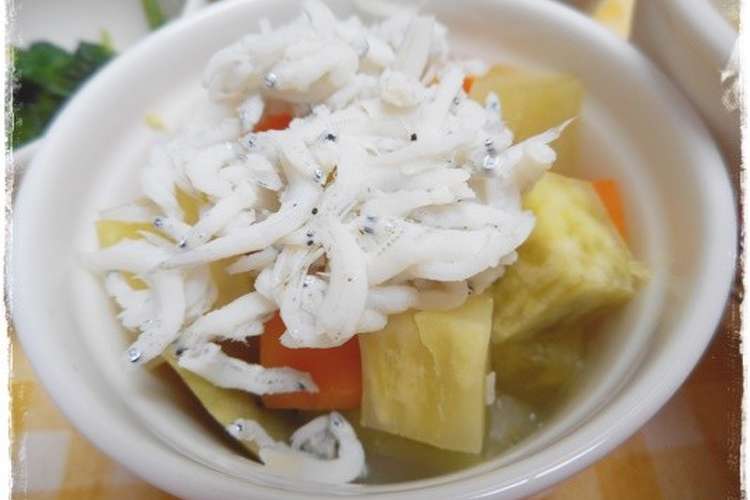 離乳食後期 しらすと野菜蒸し レシピ 作り方 By 和の離乳食 中田馨 クックパッド 簡単おいしいみんなのレシピが376万品
