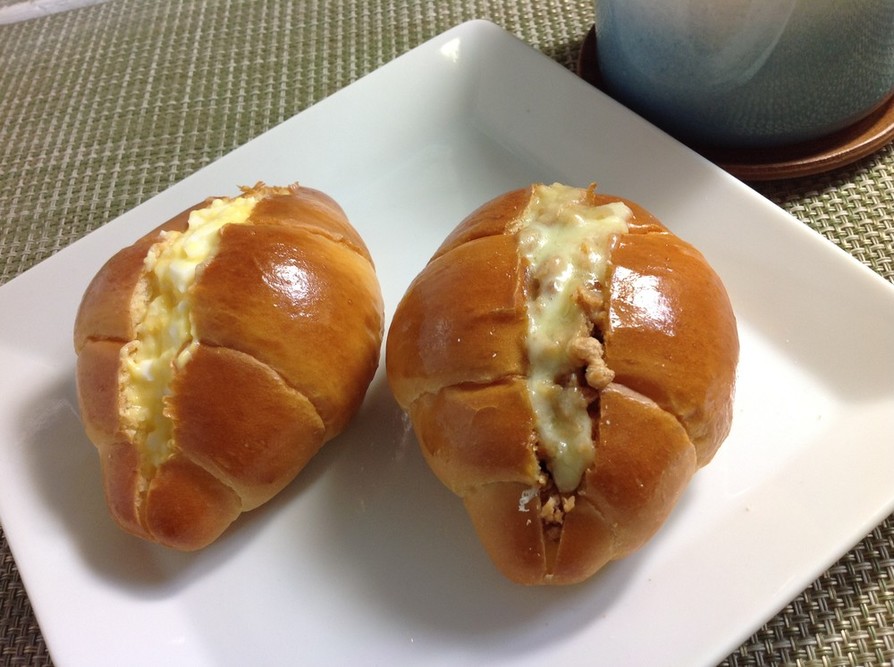 【朝食】パンでも簡単、チーズそぼろサンドの画像