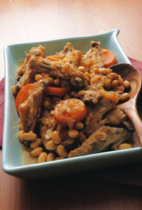 鶏手羽肉と大豆の酢煮
