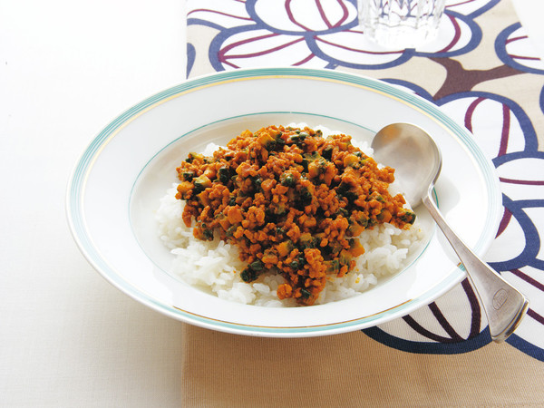 ゴーヤーとひき肉のドライカレー