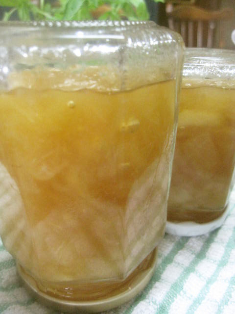 レモンティー風味の梨ジャムの画像