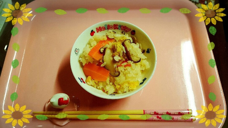 ♡おでんの残り汁で♪簡単炊き込みご飯♡の画像