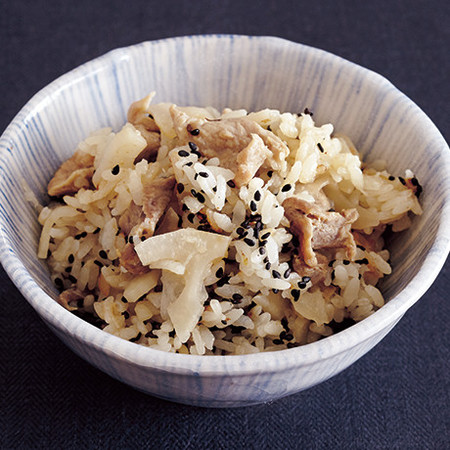 豚とWれんこんの炊き込みご飯