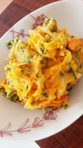 簡単おいしい☆コンソメ味のかぼちゃサラダ