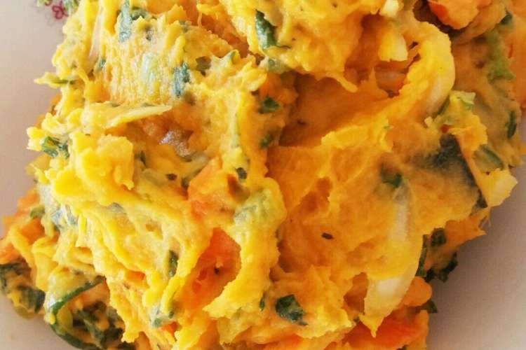 簡単おいしい コンソメ味のかぼちゃサラダ レシピ 作り方 By ひーはる クックパッド 簡単おいしいみんなのレシピが357万品