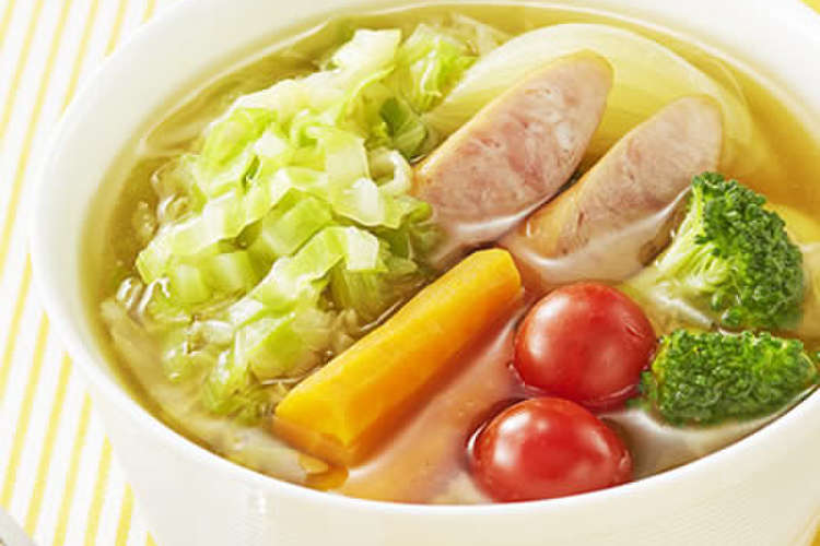 千切りキャベツのスープ野菜 レシピ 作り方 By 味の素kkコンソメ クックパッド