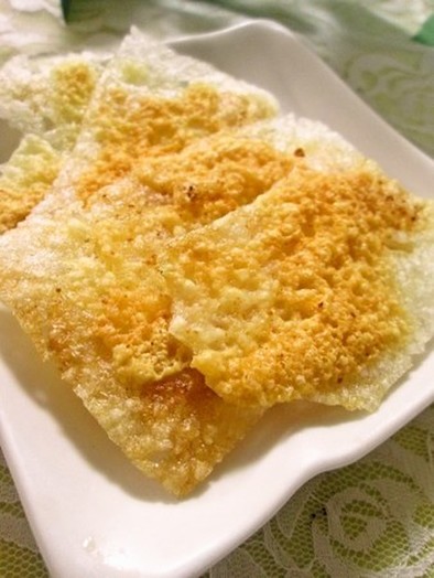 パリッパリ☆ご飯でチーズ煎餅の写真