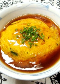 たまごスープが天津丼に変身！？