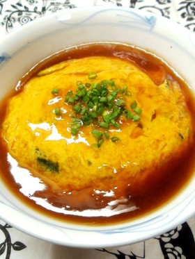 たまごスープが天津丼に変身!?