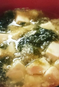 豆腐と海苔とろろ昆布味噌汁