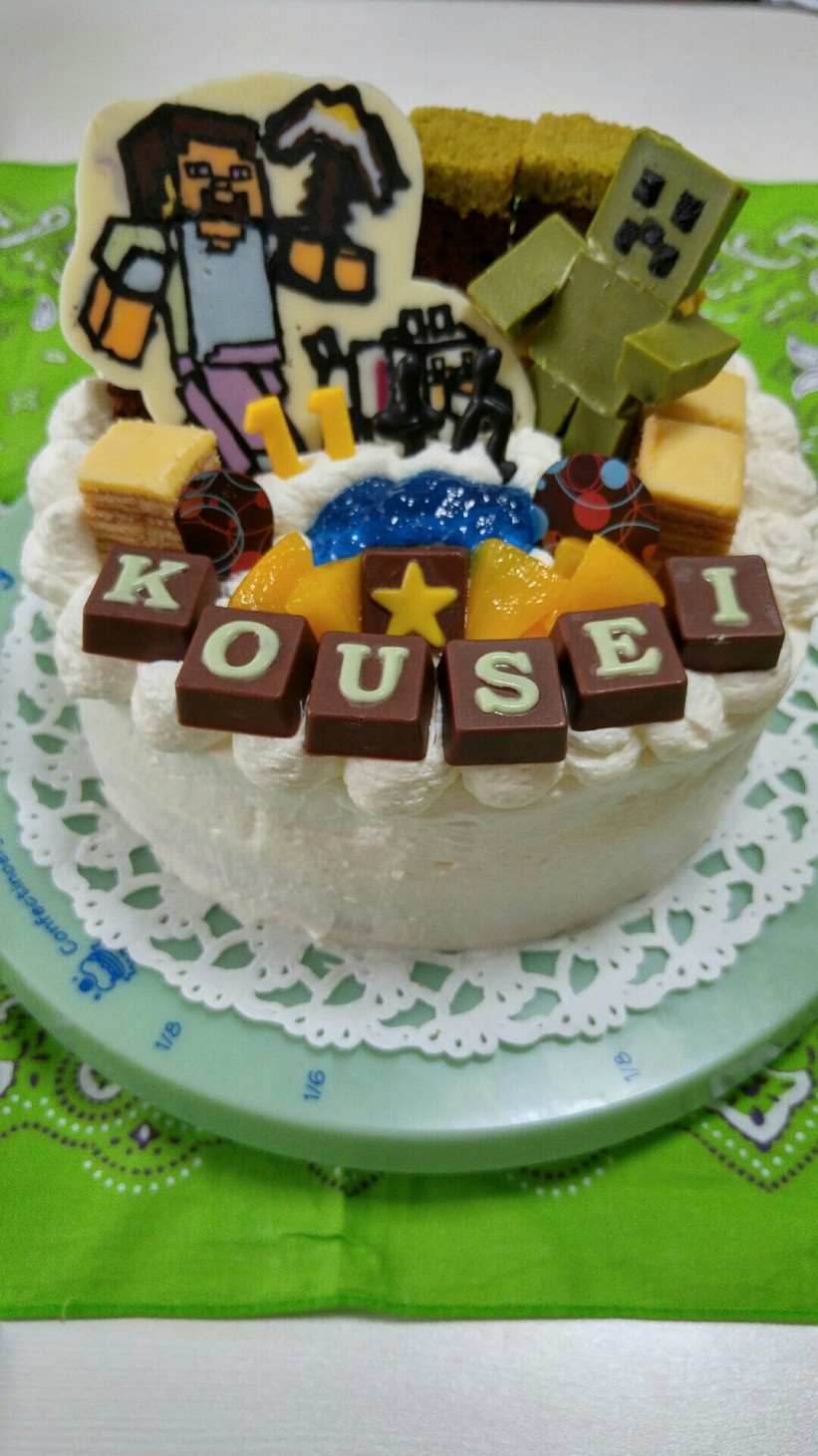 誕生日ケーキ(マインクラフト)覚書の画像