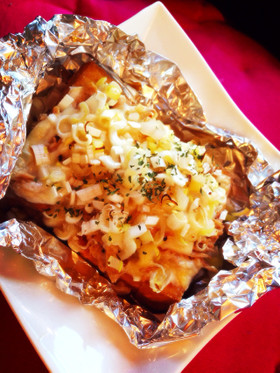 簡単節約!厚揚げねぎツナマヨチーズ焼き♡