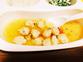 離乳食中期 後期 簡単 豆腐鳥団子餡掛け