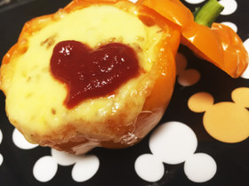 時短!パプリカのダイエット肉詰めヘルシー