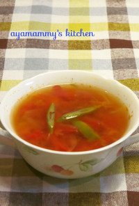 簡単！トマトたっぷり♡スープ
