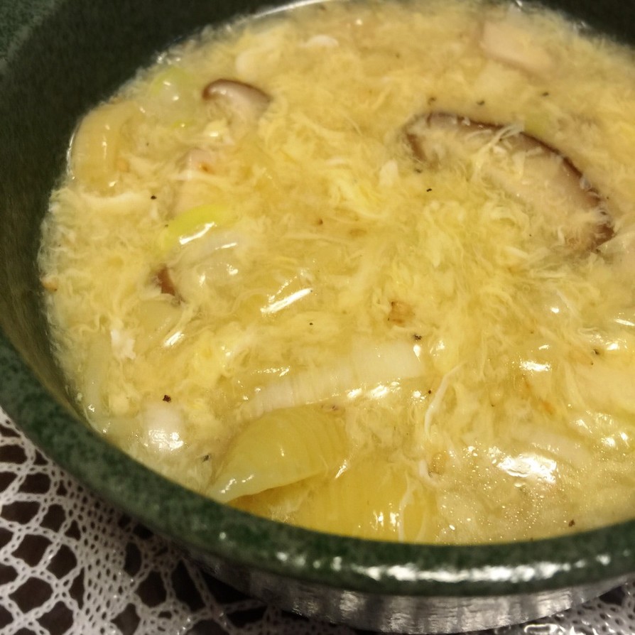 旦那レシピ㉛マカロニの中華スープの画像