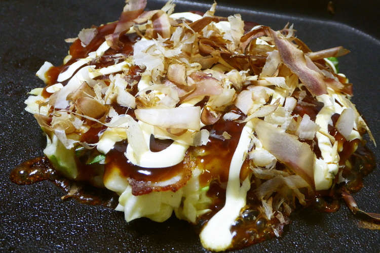 きゃべつまるごと関西風お好み焼き レシピ 作り方 By Hamhamhamu クックパッド
