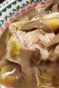 炊飯器で簡単柔らか！鶏胸肉のスープ