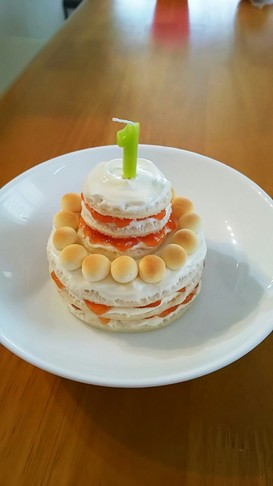 1歳のバースデーケーキ