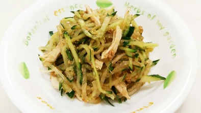 きゅうり&鶏ささみ&春雨の中華風サラダの写真