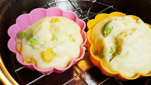 簡単レコルトで枝豆とコーンの蒸しケーキ レシピ 作り方 By かしし クックパッド