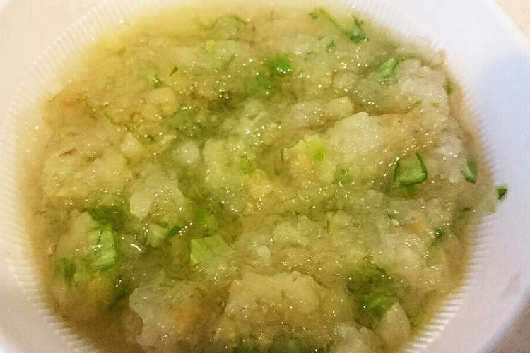 おくらとなすの大根おろし煮 離乳食中期 レシピ 作り方 By ぷーちょす クックパッド