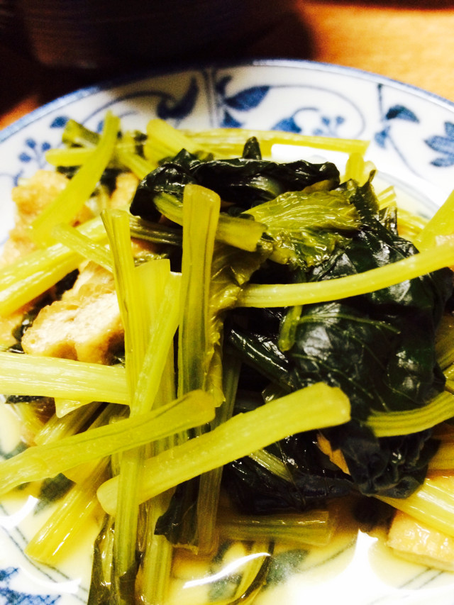 簡単 小松菜とあげの煮浸しの画像