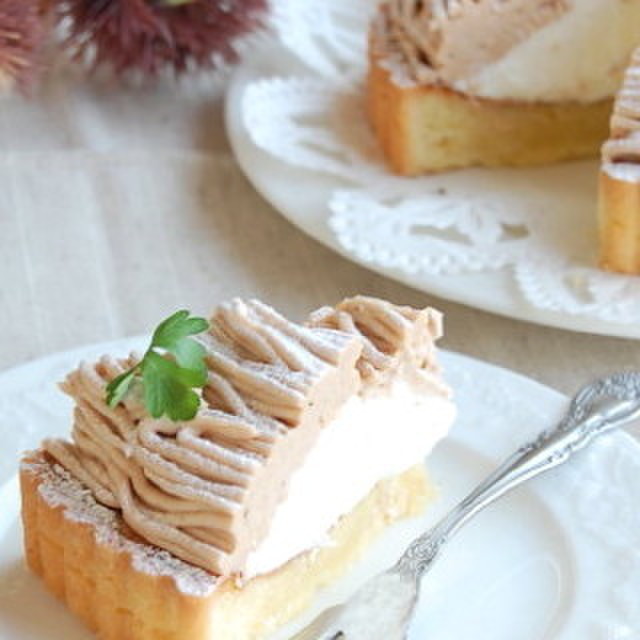 秋の味 モンブランタルト レシピ 作り方 By かっぱ橋浅井商店 クックパッド 簡単おいしいみんなのレシピが358万品