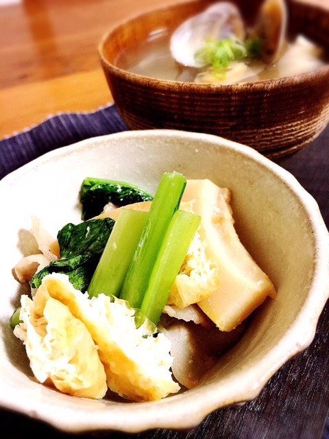 シャキシャキ小松菜の煮浸しの画像