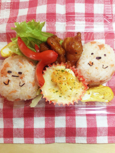 すみっこぐらしっぽいお弁当♪の写真