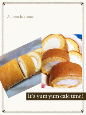 ホットケーキミックスで簡単ロールケーキ!