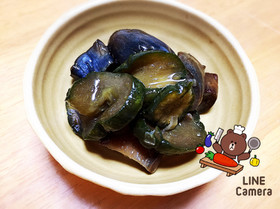 キュウリとなすのカラシ漬け