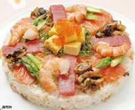 すし太郎を使った海鮮ちらし寿司の画像