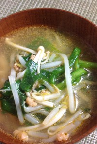 【惣菜】ごま和えの素でマイルド担々スープ