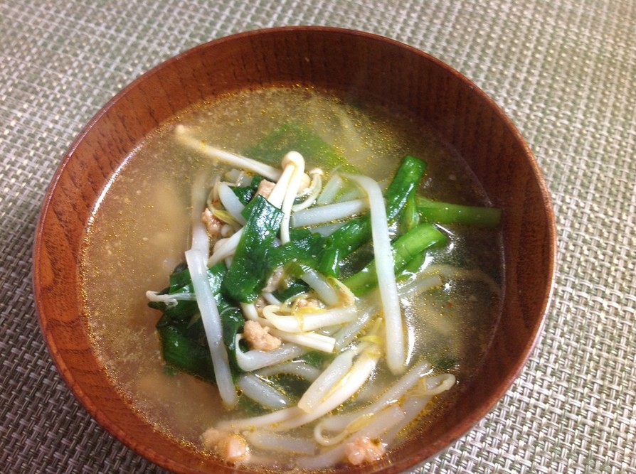 【惣菜】ごま和えの素でマイルド担々スープの画像