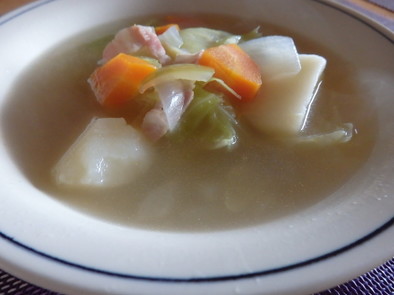 ゴロゴロ野菜のスープの写真