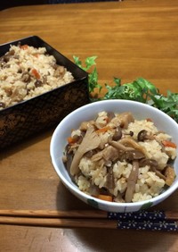 餅米プラス✨別鍋炒り煮もっちり混ぜご飯✨