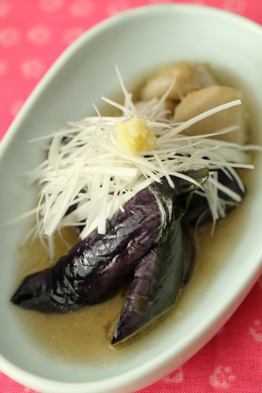 揚げ茄子と里芋の煮物の画像