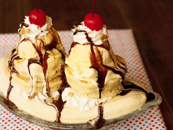 バナナスプリットホットケーキ