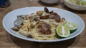 アッサリ‼あさりときのこのパスタ☆